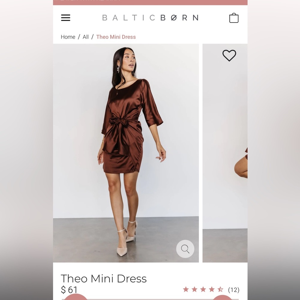 Baltic born women’s Theo mini dress large